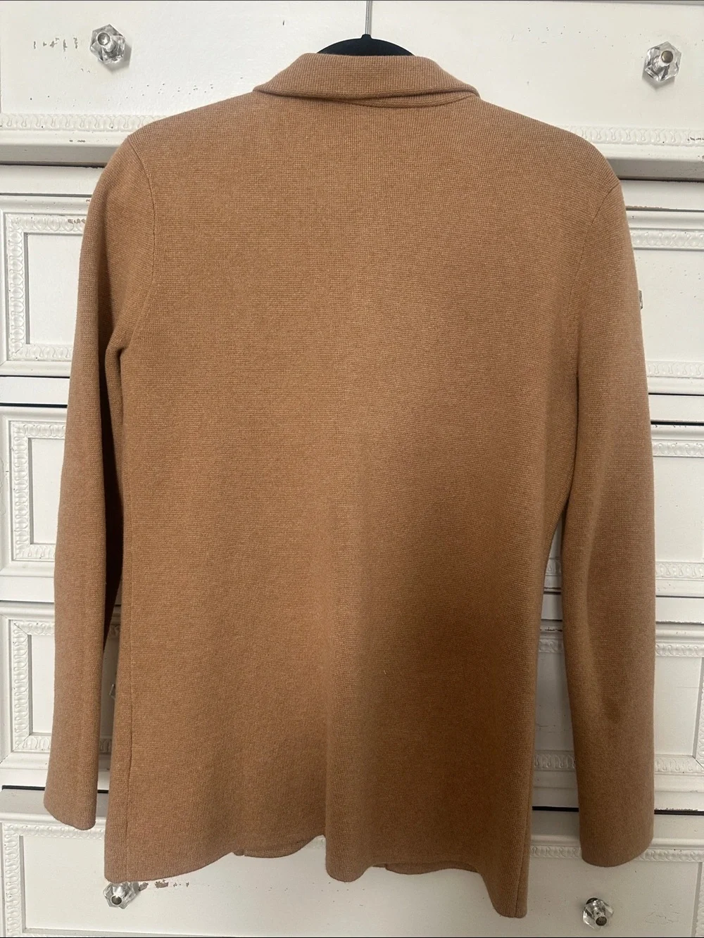 J. Crew Camel Single-Breasted Wool-Blend Blazer